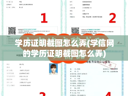 学历证明截图怎么弄(学信网的学历证明截图怎么弄)