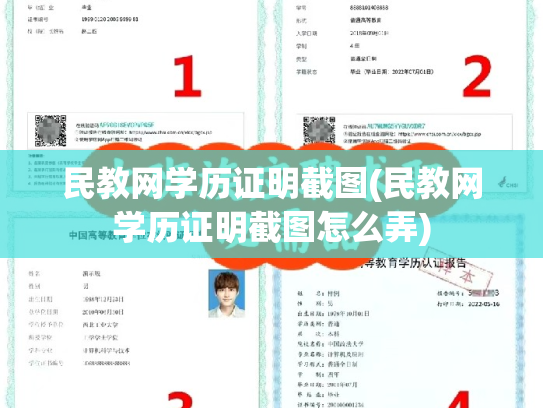 民教网学历证明截图(民教网学历证明截图怎么弄)
