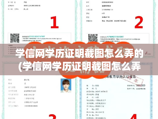 学信网学历证明截图怎么弄的(学信网学历证明截图怎么弄的啊)