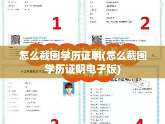 怎么截图学历证明(怎么截图学历证明电子版)