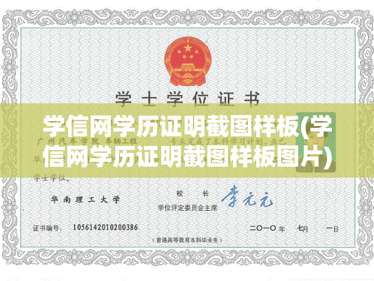 学信网学历证明截图样板(学信网学历证明截图样板图片)