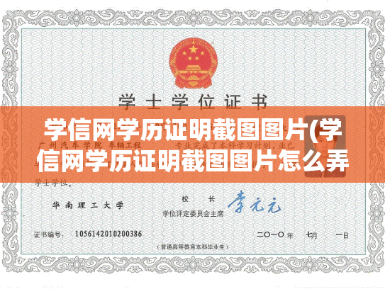 学信网学历证明截图图片(学信网学历证明截图图片怎么弄)