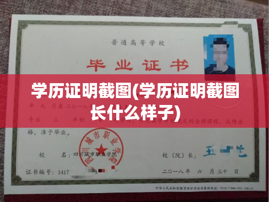 学历证明截图(学历证明截图长什么样子)